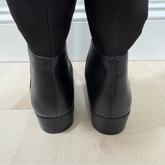 EUC Michael Kors Bromley Over the Knee Riding Boot Black Leather Women's 5 - Picture 9 of 16